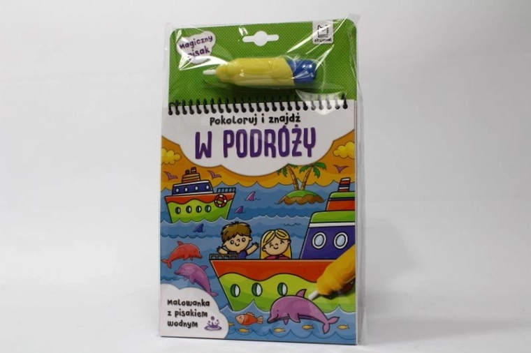 Caiet de colorat cu marker cu apă pentru călătorii