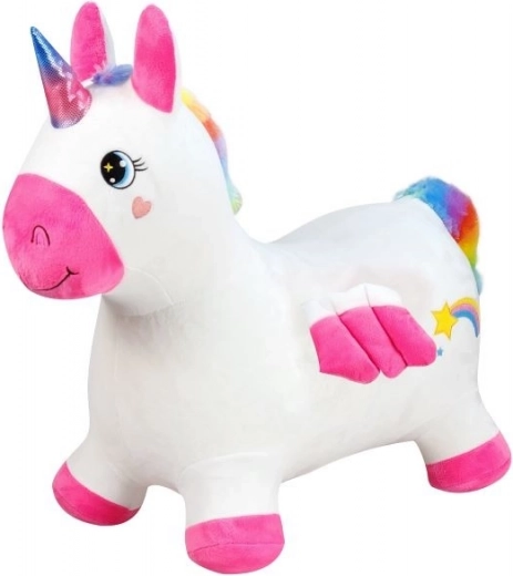 Unicorn jucărie săriturică cu pompă