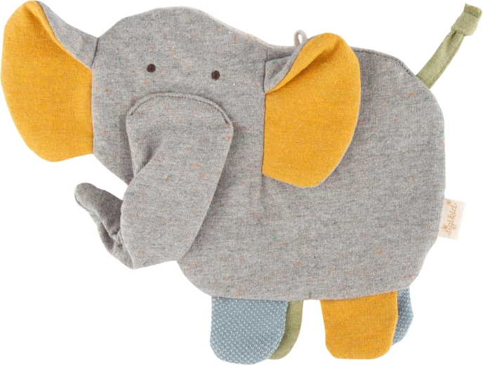 Sigikid – jucărie de alint tip comforter elefănțel cu folie care foșnește