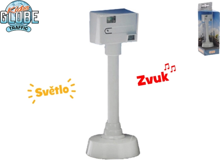 Kids Globe Traffic radar de viteză pentru copii 12 cm cu lumină și sunet