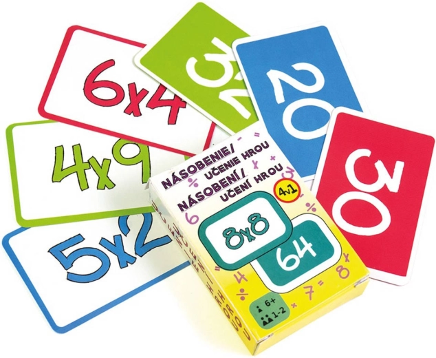 Argus cărți educative de joc 4în1 – tabla înmulțirii
