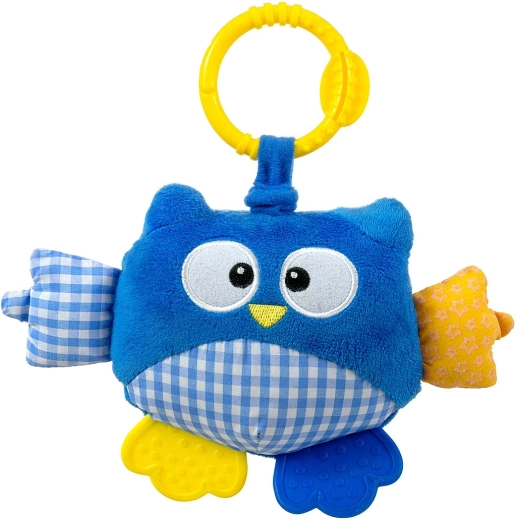 Jucărie de pluș suspendată Bufnița Cutie owl albastră