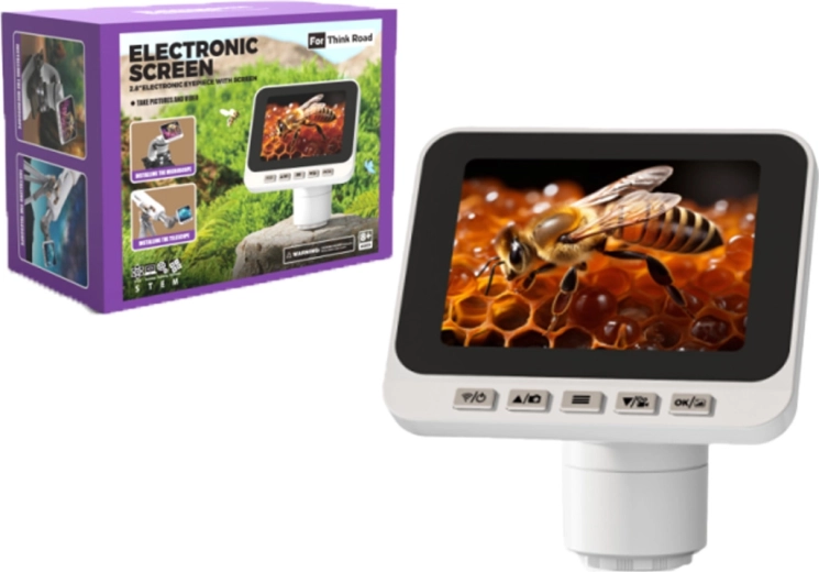 Ocular electronic digital cu LCD de 2,8" și Wi‑Fi pentru microscoape și telescoape