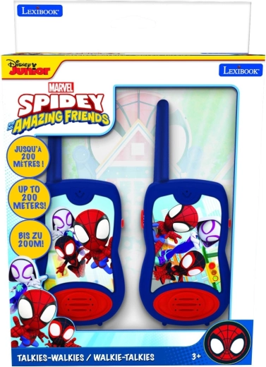 Stații walkie-talkie pentru copii LEXIBOOK Spidey cu rază de acțiune de 200 m