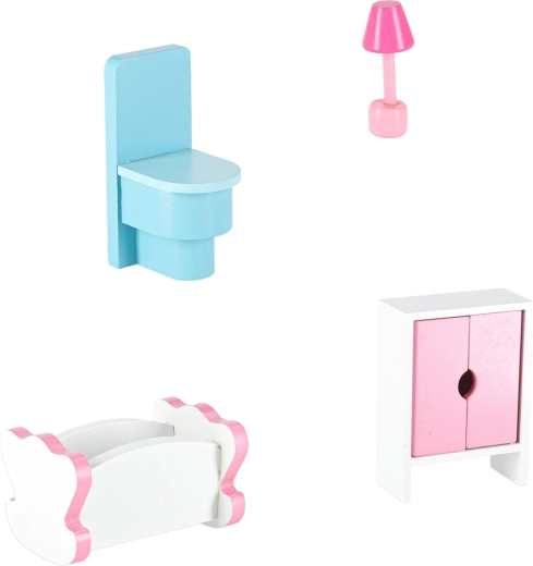 Set bogat de mobilier din lemn