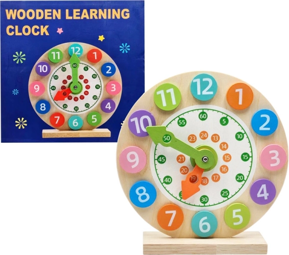Ceas din lemn pentru copii