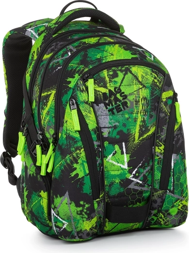 Rucsac pentru elevi Bagmaster BAG 23 A verde-negru