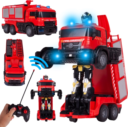 Robot pompier RC transformabil