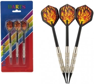 Săgeți de aruncat cu vârf din plastic 15 cm – set 3 buc