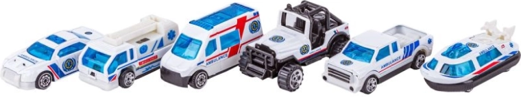 6 vehicule de salvare diferite într-un singur set