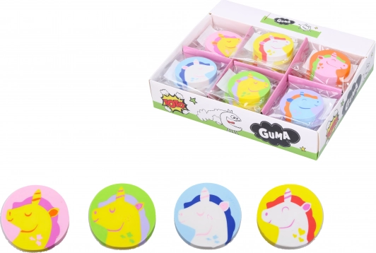 Gumă de șters Unicorn - rotundă