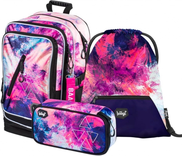 Set școlar BAAGL Abstract – rucsac, penar și săculeț