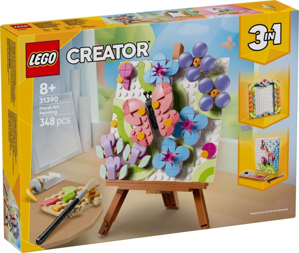 LEGO Creator tablou decorativ cu flori 3 în 1