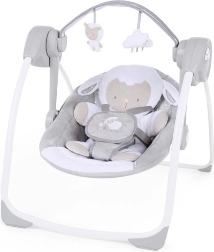 Balansoar Ingenuity cu melodii Cuddle Lamb