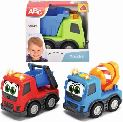 Camion pentru copii ABC VOLVO 13 cm cu lumină și sunet (3 tipuri)