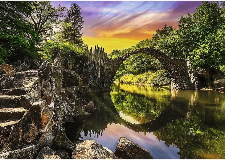 Imagine impresionantă a podului Rakotz