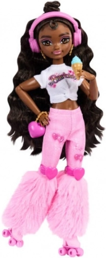 Păpușă Barbie Dream Besties Brooklyn pe patine cu rotile