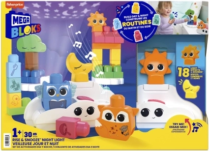 Mega Bloks trezește-te și adoarme lumină de noapte cu figurine