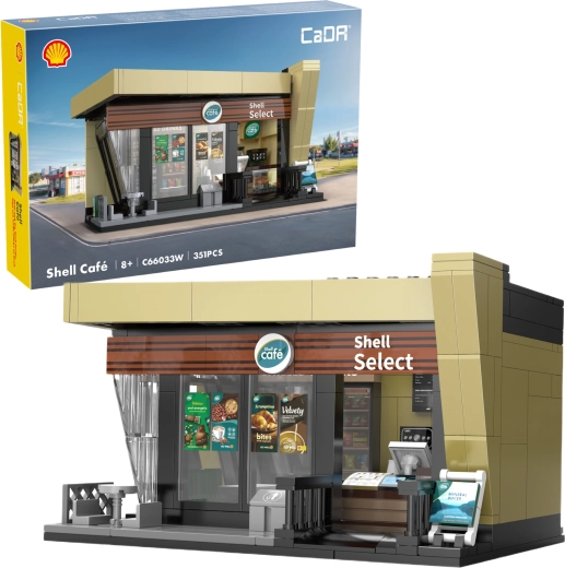 CaDA Shell Café – set de construcție chioșc, 351 de piese