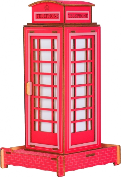Puzzle 3D din lemn Cabină telefonică