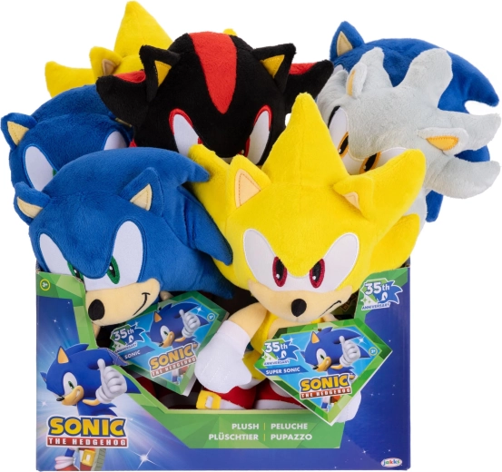Sonic the Hedgehog figurină de pluș 23 cm (Wave 14, variante diferite) - 1 bucată