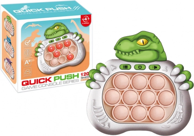 Joc senzorial pop it dinozaur cu lumini și sunete – verde