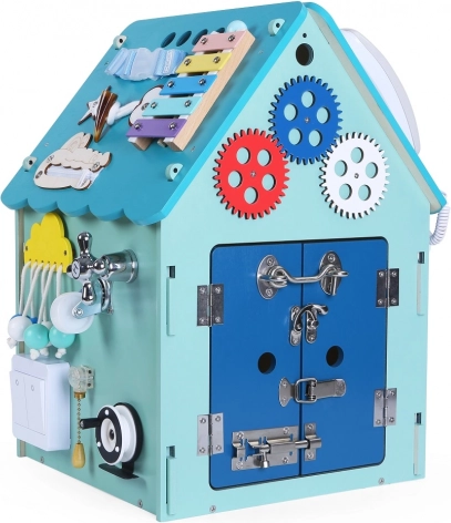 Placă de activități căsuță pentru copii 2Kids Toys – Albastru