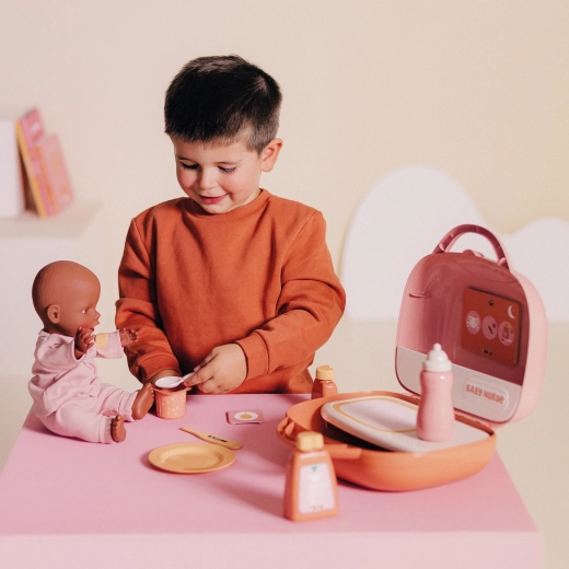 Valiză compactă 2 în 1: depozitare și stație de joacă