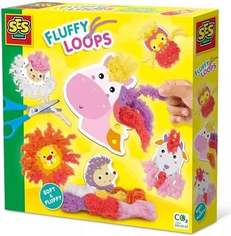 SES Creative animăluțe de decorat cu fir pufos