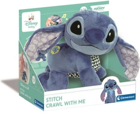 Jucărie de pluș interactivă Stitch Clementoni Baby, care se târăște
