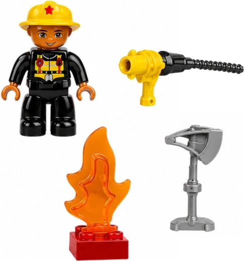 Figurină de pompier și accesorii tematice