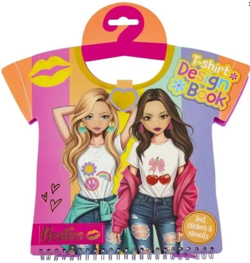 Carte creativă Besties pentru design de tricouri