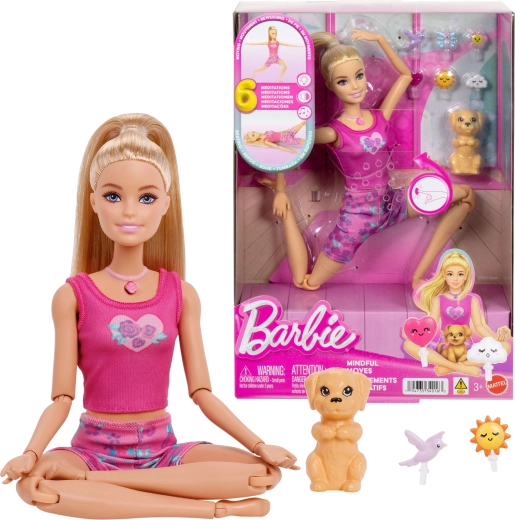 Barbie meditație, mișcare și relaxare, păpușă cu lumină și sunet Mindful Moves