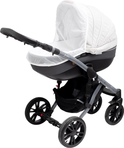 Plasă împotriva țânțarilor pentru cărucior New Baby Basic albă