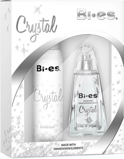 Set cadou pentru femei BI-ES Crystal – apă parfumată 100 ml + deodorant 150 ml