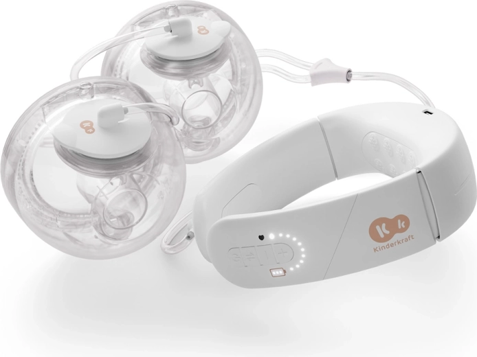 Kinderkraft Gentlenest pompă de sân electrică dublă cu încălzire delicată, hands‑free
