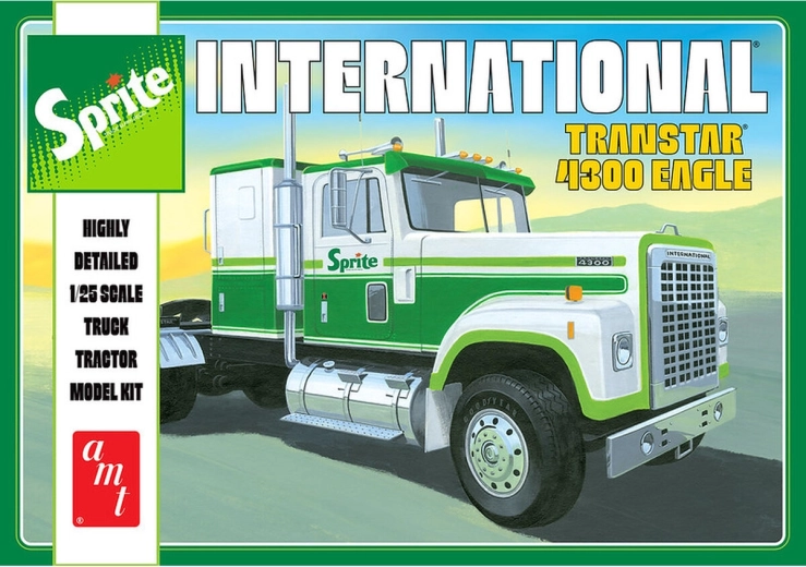 Model din plastic cap tractor International Transtar 4300 Eagle Sprite 1:25 AMT
