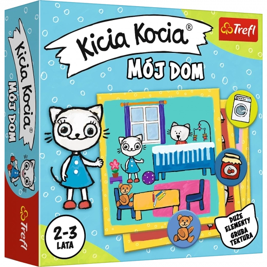 Joc de cărți Pisica Kicia Casa mea pentru copii