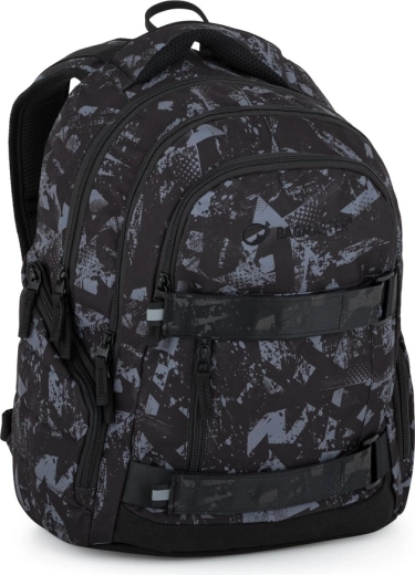 Rucsac pentru elevi/studenți Bagmaster NOMAD 25 negru-gri