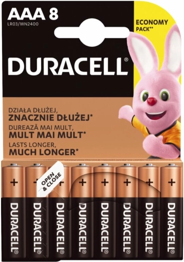 Baterii micro AAA DURACELL Basic, 8 buc