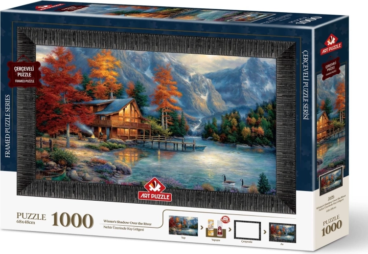 Art Puzzle puzzle cu ramă și lipici 3‑în‑1 1000 piese – Umbra