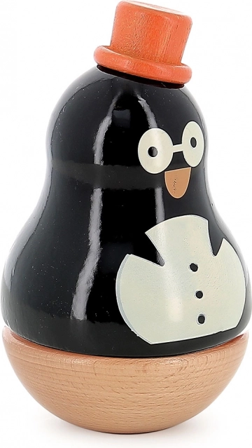 Cutie muzicală din lemn cu pinguinul René – VILAC
