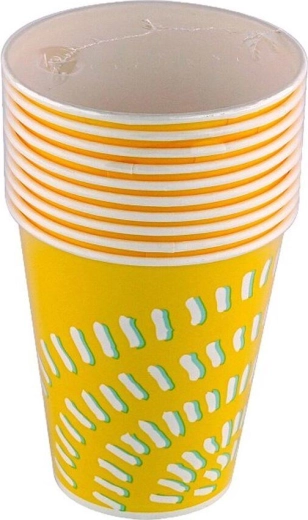 Pahare de hârtie 300 ml – de unică folosință, compostabile (10 buc)
