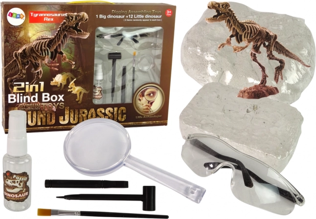 Set arheologic 2 în 1 schelet de dinozaur Tyrannosaurus