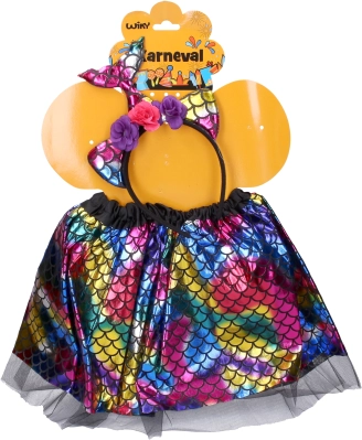 Costum de carnaval Sirenă cu Fustă