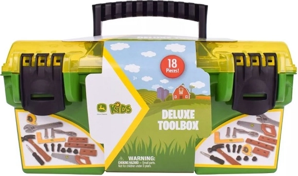 Tomy John Deere trusă de scule pentru copii în valiză (18 piese)