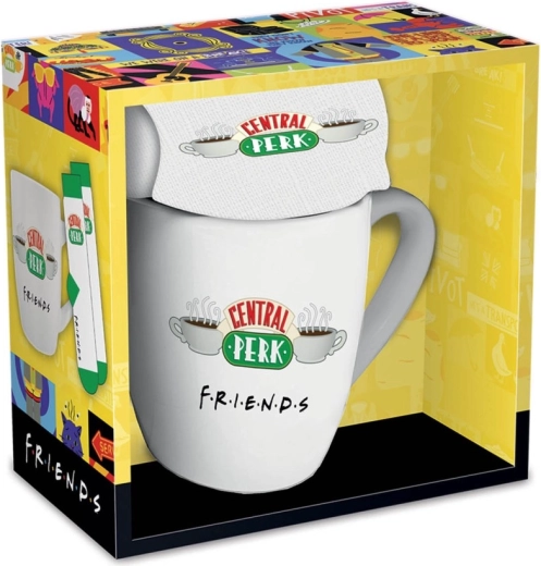 Friends set cadou pentru femei: cană 315 ml și șosete 36–41