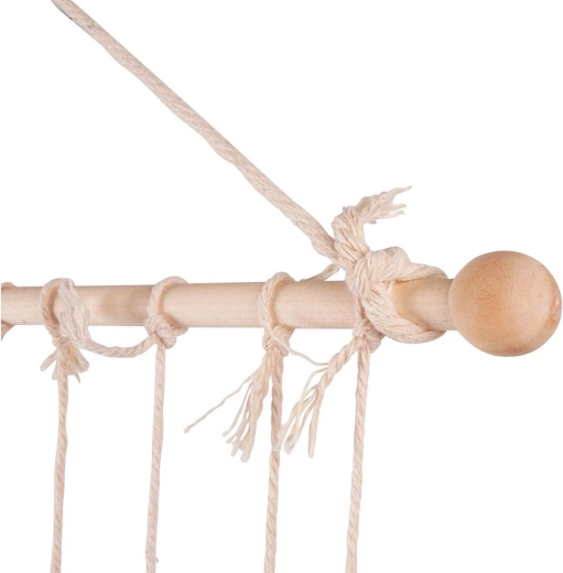 Tijă din lemn solid și șnururi rezistente