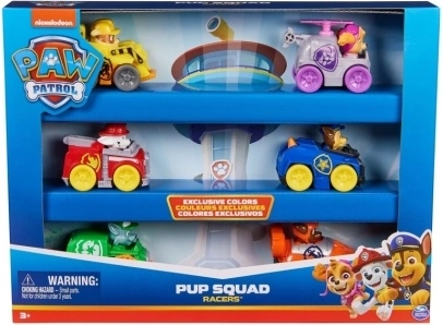 Patrula Cățelușilor – set cadou mini mașinuțe de curse
