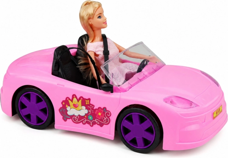 Cabriolet roz pentru mici șoferițe